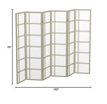 Amazon.com: Red Lantern 6 ft. Tall Double Cross Shoji Screen